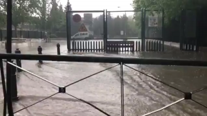 La zona de Gonzalo Gallas se ha visto afectada por las últimas tormentas.