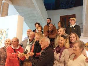 Foto de familia tras la entrega del premio, este miércoles 4 de diciembre, en la Euroárabe.