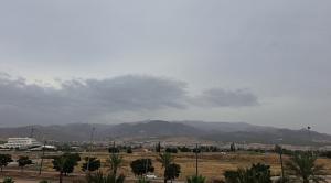 Calima y nubes el pasado fin de semana en el área metropolitana.