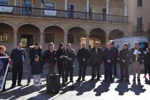 La hija de Pilar Cabrerizo se ha dirigido a los asistentes a la concentración.