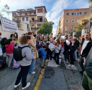 Movilización este miércoles, en el CEIP José Hurtado del Realejo.