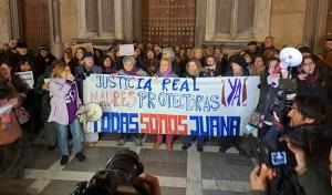 Imagen de la última movilización en apoyo de Juana Rivas. 