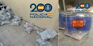 Marihuana intervenida y depósitos donde se escondía. 