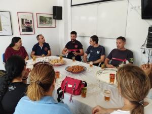 Reunión de la Asociación de Marroquíes con los Bomberos.