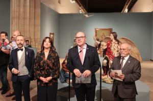 Inauguración de la muestra en homenaje al Padre Manjón.