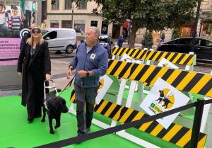 La alcaldesa ha participado en la exhibición. 