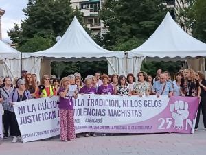 Concentración por las mujeres afganas. 