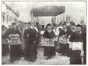 Procesión de la Santa Bula de Cruzada, en Madrid (1925). 