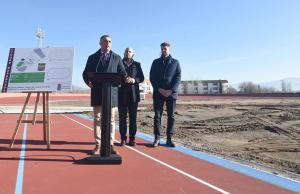 El presidente de la Diputación informa de los trabajos en la Ciudad Deportiva de Armilla. 