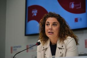 Raquel Ruz en rueda de prensa.