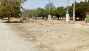 Obras de acondicionamiento del nuevo recinto ferial.