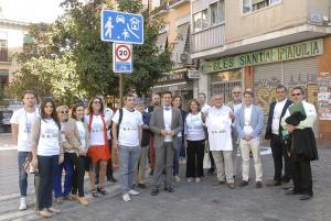 La zona de San Agustín-Santa Paula ya está señalizada como ciclo-calle. 