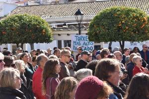 Una de las concentraciones convocadas por 'Di no a las torres'.