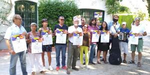 Presentación de la marcha en la Huerta de San Vicente.