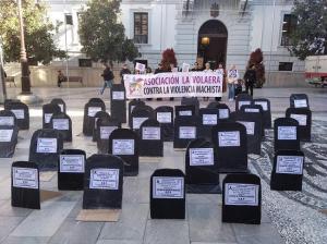 Acción de protesta, el pasado 25 de noviembre, de La Volaera.