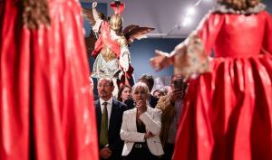 Patricia del Pozo, en la inauguración de la exposición en Granada. 