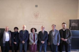 Representantes institucionales en la presentación del Seminario Internacional.