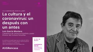 Cartel de la conferencia de Luis García Montero. 