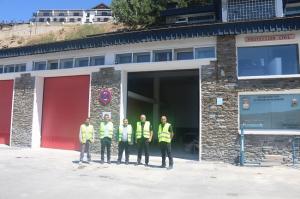 Visita a las instalaciones del Parque de Bomberos de Sierra Nevada. 