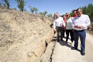 Visita a los trabajos de mejora de la carretera Cacín-El Turro.