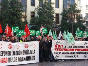 Concentración a en la Plaza del Carmen.