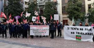 Concentración de protesta este viernes en la plaza del Carmen.