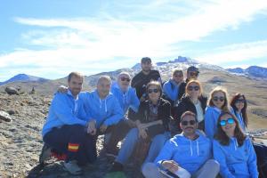 Miembros del grupo de investigación que ha realizado el trabajo, en Sierra Nevada.