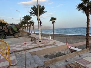 Obras en el Paseo Marítimo.