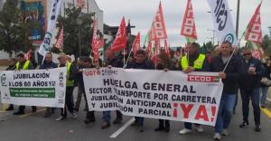 Manifestación en la primera jornada de huelga.