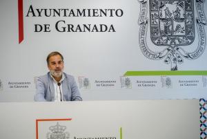 Jacobo Calvo en rueda de prensa.