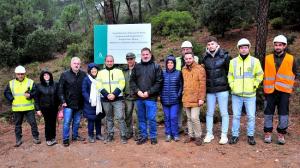 Visita a las obras de adecuación de las antiguas minas de La Encina.