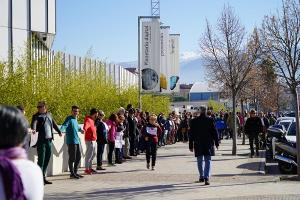 Abrazo simbólico al Parque de las Ciencias el pasado 29 de enero.