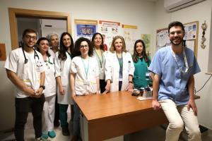 Parte del equipo de la unidad cardiorrenal.