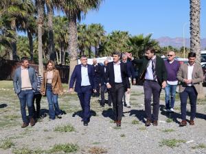 Pedro Fernández, en su visita de este lunes a Motril.