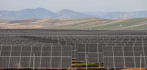 Parque solar fotovoltaico en la comarca del Temple.