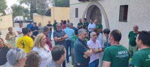 Visita de Pepe Álvarez (UGT) a la Brica de Jérez del Marquesado.