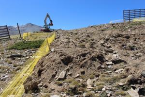 Imagen de trabajos en la Sierra. 