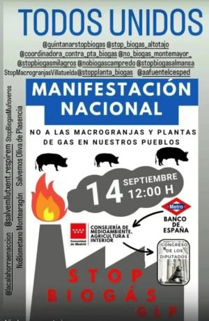 Cartel de la movilización.