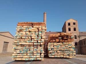 Tablas de chopo en la Azucarera de San Isidro.