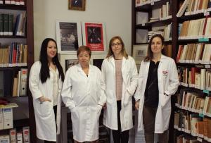 Científicas de la UGR: de izda. a dcha., Luz Iribarne, Enriqueta Barranco, Inma Jiménez y Olga Ocón
