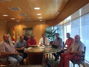 Reunión con el presidente de la Diputación.