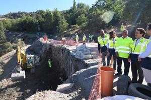 Trabajos de estabilización de la carretera a Capileira. 