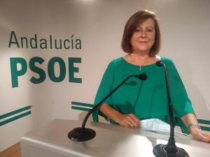 María José Sánchez Rubio, en rueda de prensa.