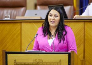 Alejandra Durán, en el Parlamento de Andalucía, en una imagen de archivo.