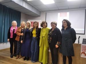 Carmen Calvo en Granada en noviembre pasado en la IV Escuela Feminista Carmen Olmedo, del PSOE de Granada.