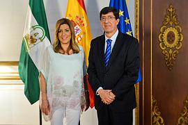 Susana Díaz y Juan Marín. 