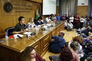 Errejón ha participado una mesa junto a Teresa Rodríguez, Antonio Maíllo, Alberto Garzón y Carmen Lizárraga.