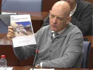 Gerardo Sánchez, en el Parlamento. 