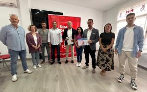 FOTO. PSOE Juan Francisco Torregrosa y Manuel Martínez junto a representantes municipales de las comarcas del Altiplano y Guadix y El Marquesado.