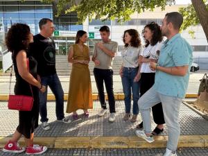 Representantes socialistas, en Loja.